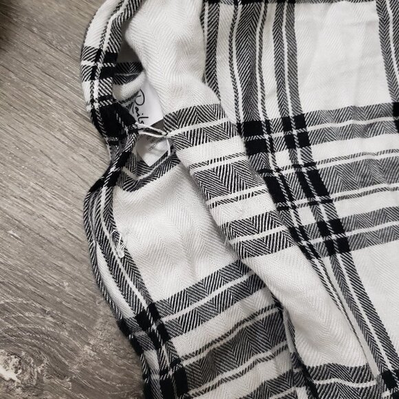 Rails Black & White Plaid Jordyn Tunic Dress S - Picture 8 of 9